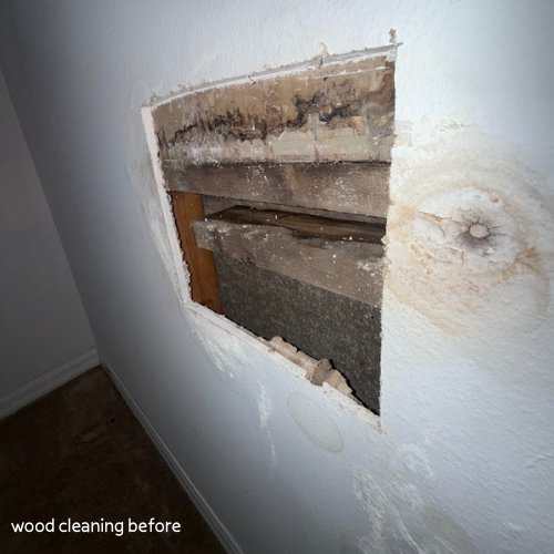 Before modly wood cleaning